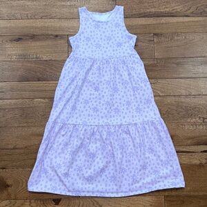 Wonder Nation Girls Flowered Heart Tier Maxi Sleeveless Dress - Size M (7/8)